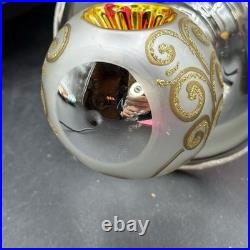 Christopher Radko Graceful Evergreen Tree Red Reflector ornament Vintage Atomic