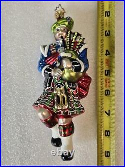 Christopher Radko HIGHLAND ELEVEN BAGPIPER TWELVE DAYS OF CHRISTMAS ORNAMENT