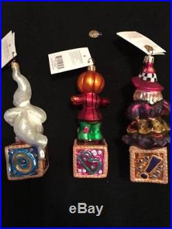 Christopher Radko Halloween Blown Glass Ornament THE FRADY BUNCH set of 3