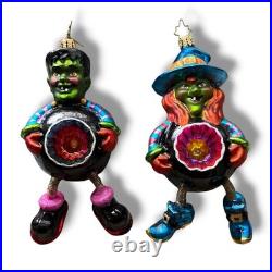 Christopher Radko Halloween Spooky Springers Set Of Two