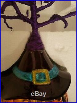 Christopher Radko Halloween Tree COMPLETE With All 6 Ornaments Pumpkin Hat Prop