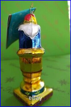 Christopher Radko Hanukkah Miracle Of Light Glass Ornament