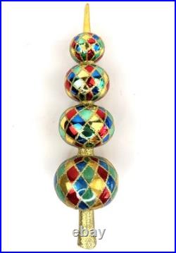 Christopher Radko Harlequin Finial 16 Tree Topper 89-107-0 1989