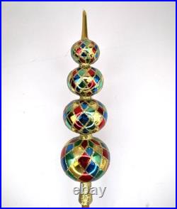 Christopher Radko Harlequin Finial 16 Tree Topper 89-107-0 1989