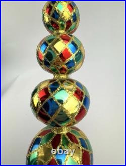 Christopher Radko Harlequin Finial 16 Tree Topper 89-107-0 1989