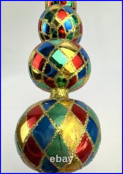 Christopher Radko Harlequin Finial 16 Tree Topper 89-107-0 1989