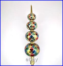 Christopher Radko Harlequin Finial 16 Tree Topper 89-107-0 1989