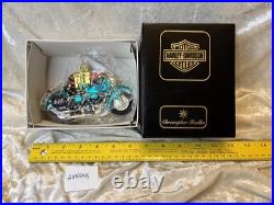 Christopher Radko Harley Davidson Fatboy Motorcycle Le 3/5000 Christmas Orn. Nos