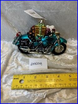 Christopher Radko Harley Davidson Fatboy Motorcycle Le 3/5000 Christmas Orn. Nos