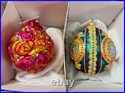 Christopher Radko Harold Lloyd Trust Ornaments -Complete Set of 2 1998