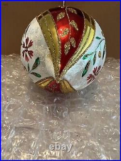 Christopher Radko Heartfully Yours Christmas Ornament Florentine, New