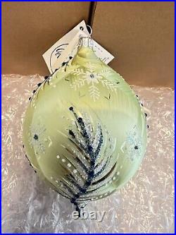 Christopher Radko Heartfully Yours Christmas Ornament Oval Lismore