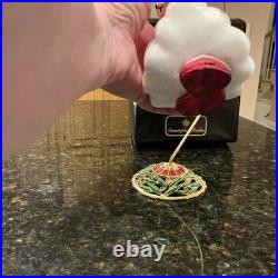 Christopher Radko Hearts & Flowers Muffy VanderBear Glass Ornament withBox