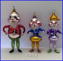 Christopher Radko Hi Ho Trio Ornaments Lot Of 3 Christmas Italian