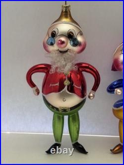 Christopher Radko Hi Ho Trio Ornaments Lot Of 3 Christmas Italian