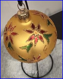 Christopher Radko Holiday Poinsettia Ornament