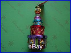 Christopher Radko Holiday Stacked Glass Ornament