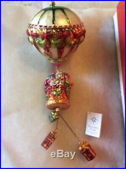 Christopher Radko Hot Air Lift Balloon Glass Ornament 16