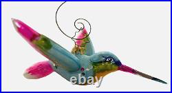 Christopher Radko Humming A Christmas Tune Hummingbird Ornament Holiday Rare