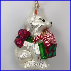 Christopher Radko Husky Holiday Christmas Tree Holiday Ornament 99-046-0