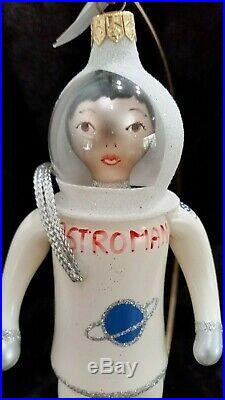 Christopher Radko Italian Blown Glass Ornament ASTROMAN 1996 Astronaut