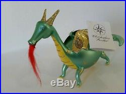 Christopher Radko Italian Blown Glass Ornament DRAGON FLY 2001 Rare