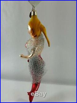 Christopher Radko Italian Blown Glass Ornament NICE CATCH 2002 Mermaid