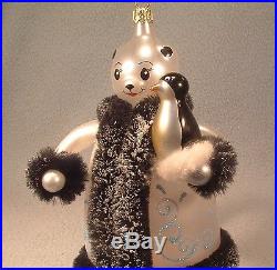 Christopher Radko Italian Glass Polar Pals Ornament Panda & Penguin