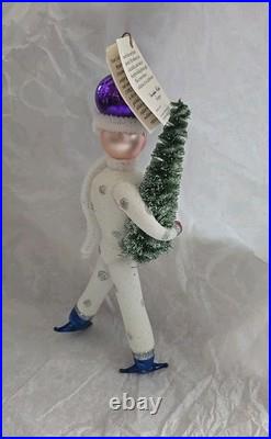 Christopher Radko Italian Winter Skater Ornament Purple Hat