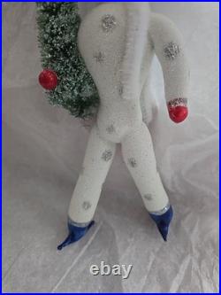 Christopher Radko Italian Winter Skater Ornament Purple Hat