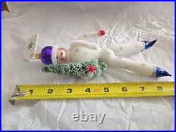 Christopher Radko Italian Winter Skater Ornament Purple Hat