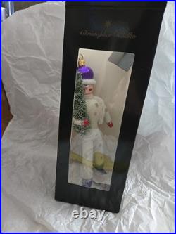 Christopher Radko Italian Winter Skater Ornament Purple Hat