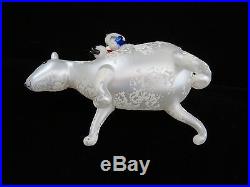 Christopher Radko Italy Glass Ornament POLAR COASTER Polar Bear & Eskimo