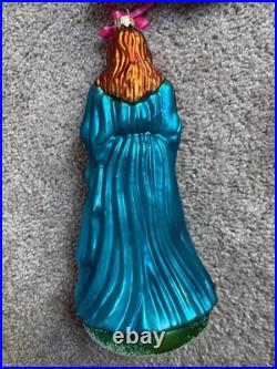 Christopher Radko JESUS Large Religious CHRISTMAS tree Ornament w sheep rare