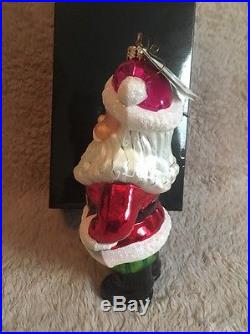 Christopher Radko JOLLY GOOD FELLOW SANTA Christmas Ornament Ltd Edition Of 7500