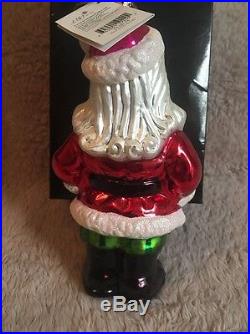 Christopher Radko JOLLY GOOD FELLOW SANTA Christmas Ornament Ltd Edition Of 7500