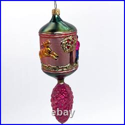 Christopher Radko Jagermeister Deer Hunter Pine Cone Christmas Ornament