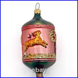 Christopher Radko Jagermeister Deer Hunter Pine Cone Christmas Ornament