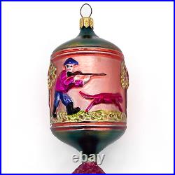 Christopher Radko Jagermeister Deer Hunter Pine Cone Christmas Ornament