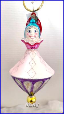 Christopher Radko Joey Clown #1011612 SET OF 2