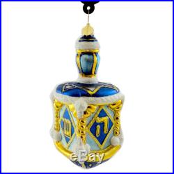 Christopher Radko KING DAVID'S DREIDEL Blown Glass Ornament Religious Jewish Toy