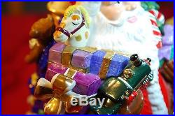 Christopher Radko Kris Kringle Santa Claus, Bag of Toys, Ornaments Cookie Jar
