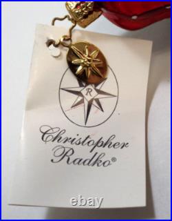 Christopher Radko Kyla Claus Border Collie Dog Christmas Glass Ornament With Tag Christopher Radko Kyla Claus Border Collie Dog Christmas Glass Ornament With Tag