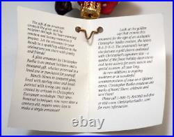 Christopher Radko Kyla Claus Border Collie Dog Christmas Glass Ornament With Tag