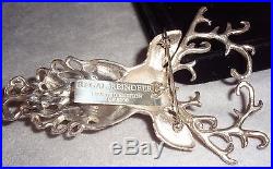 Christopher Radko LTD Edition Sterling Christmas Regal Reindeer Ornament Pendan