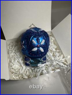 Christopher Radko La Calavera Especial Day of the Dead Glass Skull Ornament