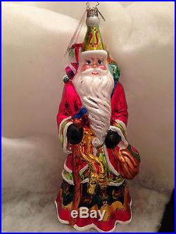 Christopher Radko Large Old World Santa DUTCH TREAT Christmas Ornament Retired