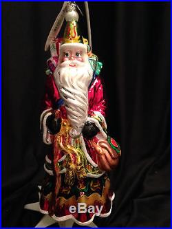 Christopher Radko Large Old World Santa DUTCH TREAT Christmas Ornament Retired