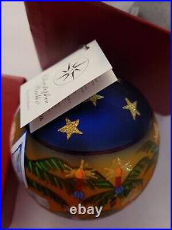 Christopher Radko Limited Edition 1999 Peace on earth Christmas Ornament & Box