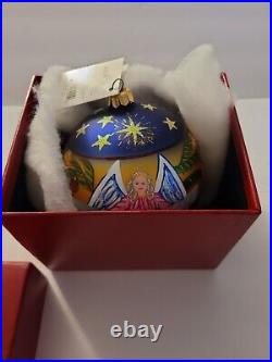 Christopher Radko Limited Edition 1999 Peace on earth Christmas Ornament & Box